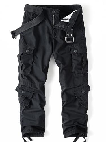 Men's Camo Cargo Pants,Military Tactical Ripstop Hiking,Lightweight Outdoor Pants with Multi Pockets