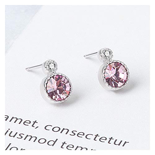 Boucles d'oreilles S925 diamant bleu parfaites au quotidien