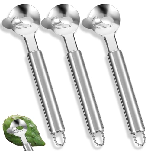 HJZHII 3Pcs Spoon Cactus Peeler, Multi-Function Pelador de Nopales