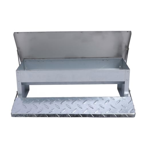 Alimentador Automático de Frango, Alimentador de Frango Com Pedal de Metal, Galinheiro Alimentador d