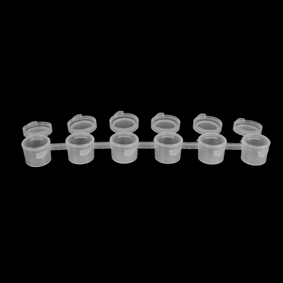 Gutol 60PCS Painting Set, 20 Empty Pots 3ml with Lids & 40PCS Paintbrushes with Flat and Round Pointed for Schools Painting Crafts - Image 3