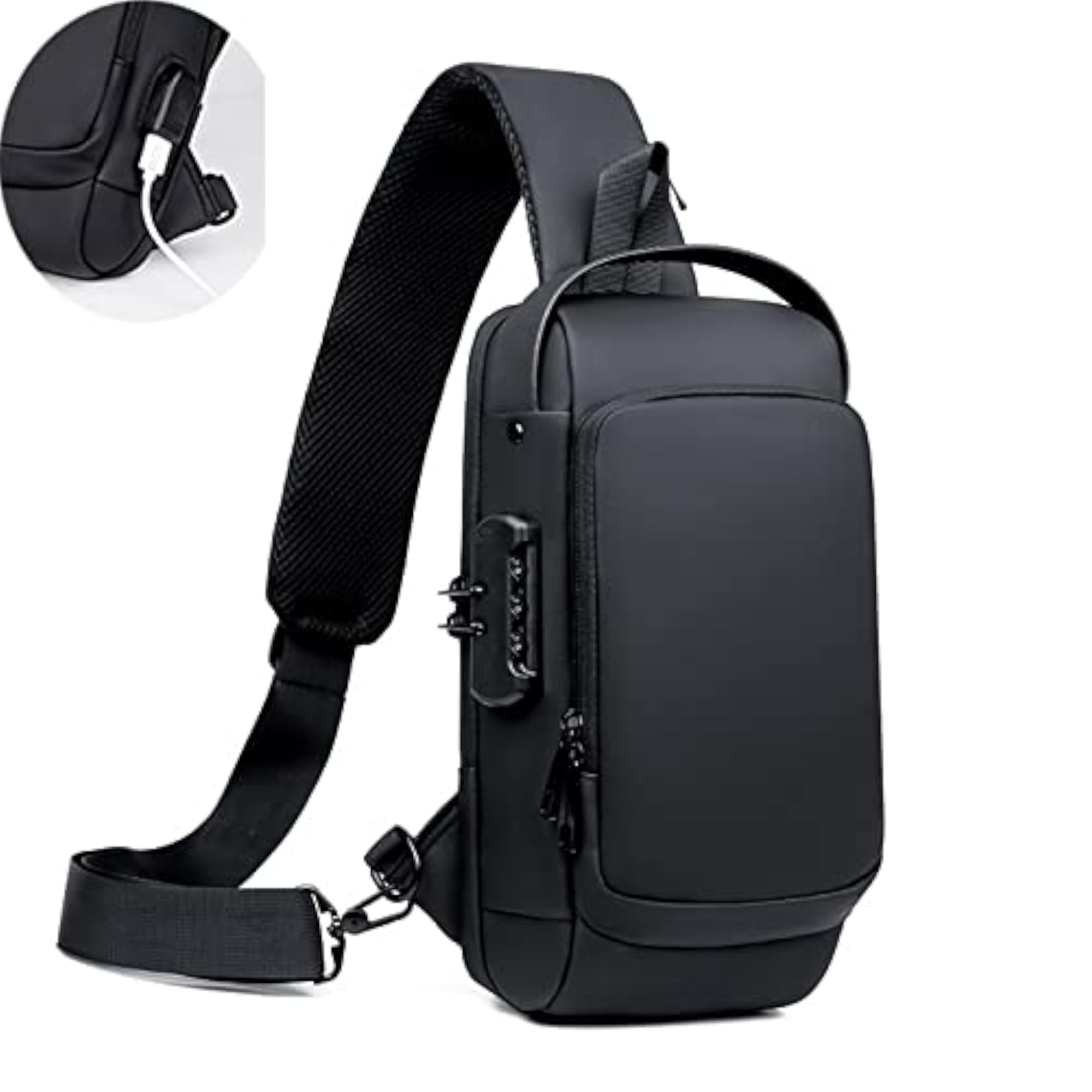 Men's Waterproof Messenger Backpack