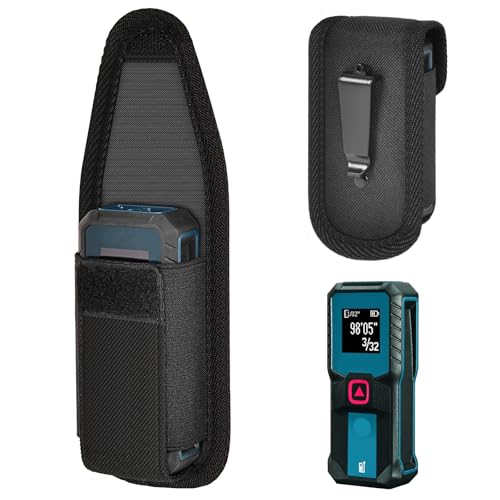 Peciue Laser Measuring Tool Case for Bosch Laser Measure GLM100-23/ GLM165-40 Blaze Level Distance Measure, Also Fit for MiLESEEY 229ft Digital Tape Device (Bag only) (Black)