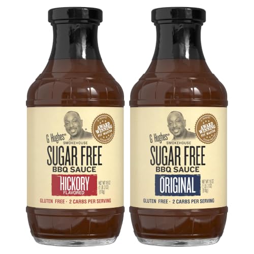 G Hughes Sugar Free BBQ Sauces 2-Pack