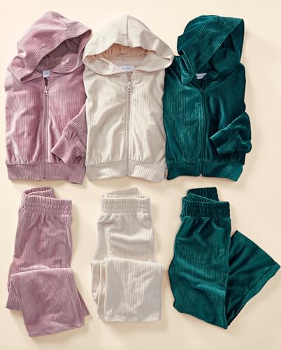 The Children's Place girls Long Sleeve Hooded Fleece Full Zip Up