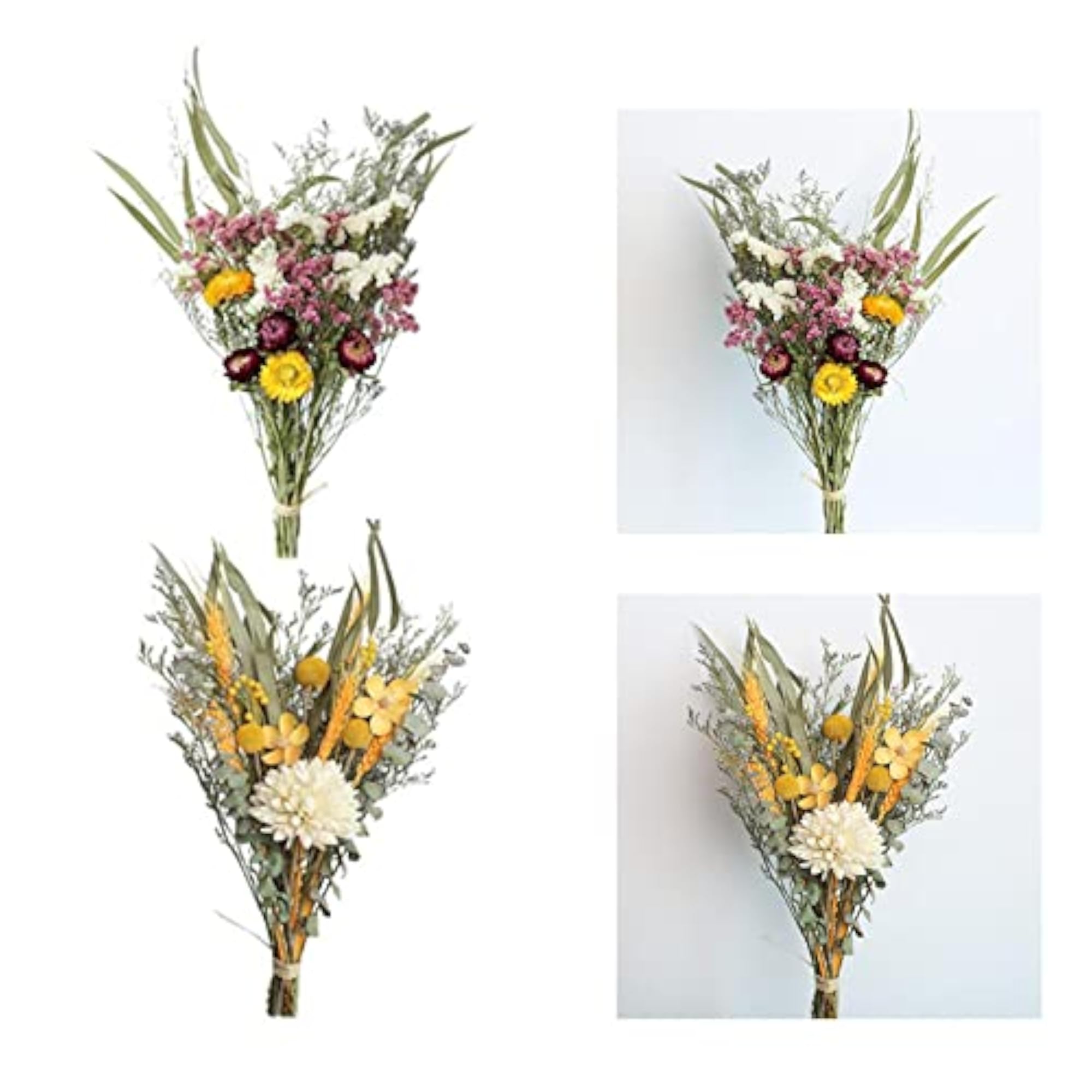2Pcs Natural Dried Flower Crafts for Home