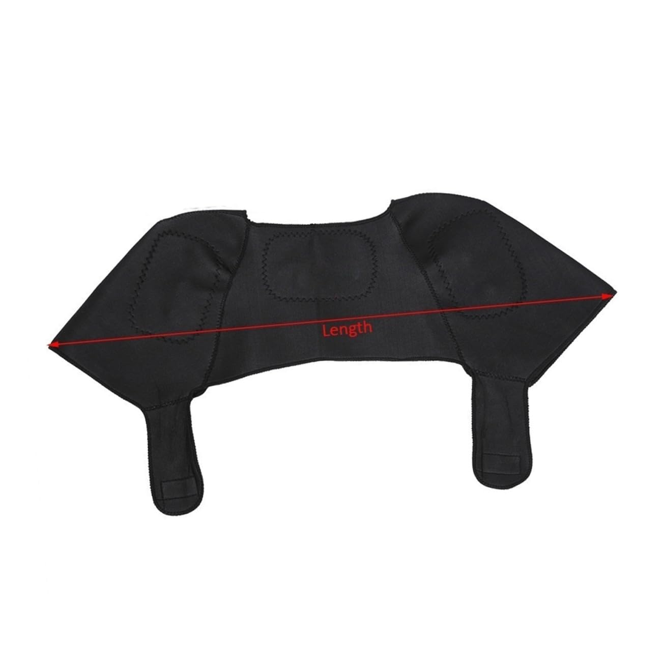 Self-heating Breathable Shoulder Support Strap for Relief and Rotator Cuff Stabilization Black Medium Orthopedic Brace for Shoulder Injury