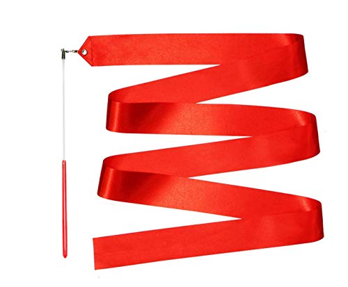 Image of Gymnastic Rhythmic Dancing Ribbon Streamer Stick (1 Piece) (Imperial Red)