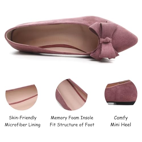 Image of SAILING LU Women's Bow-Knot Pointed Toe Ballet Flats