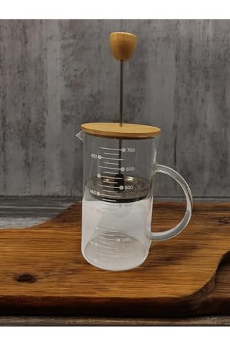 Peramari Bernardo Cam Almera French Press 700 mi Beyaz