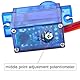DIYmalls FS90R Micro Continuous Rotation Servo Analog Motor 360 Grad + RC Reifenrad für Arduino Microbit Smart Car Robot (2er Pack)