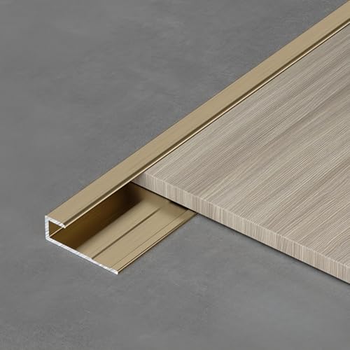 NuoNxuo カーペット 見切り材 長さ100cm 3本 アルミ ジョイナー コ型 モールディング材 内径3.5 〜 18.5mm厚対応 防水 防錆 耐久性 傷防止 トリム エッジテープ コーナーガード 家庭 オフィス 商業施設 建築 住宅資材(H_内径