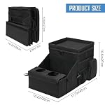 COOLBEBE Car Seat Organizer, Backseat Car Organizer, Black - Image 3