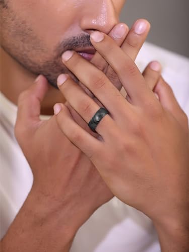 Image of Norse Code Collection Stainless Steel Rings For Men And Boys Anniversary Birthday Gifts