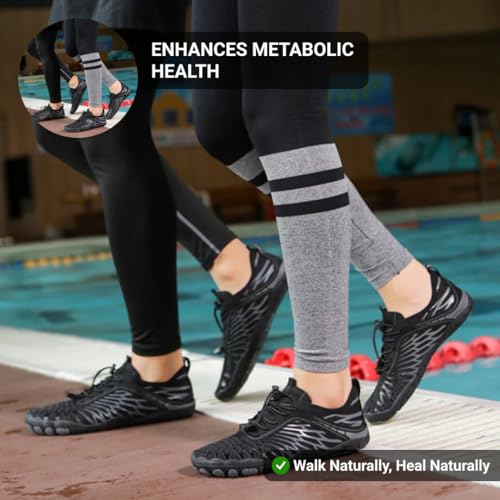 Grounding Barefoot Shoes with Copper, Black, US Men 12, Women 14, EU 45, Flexible2