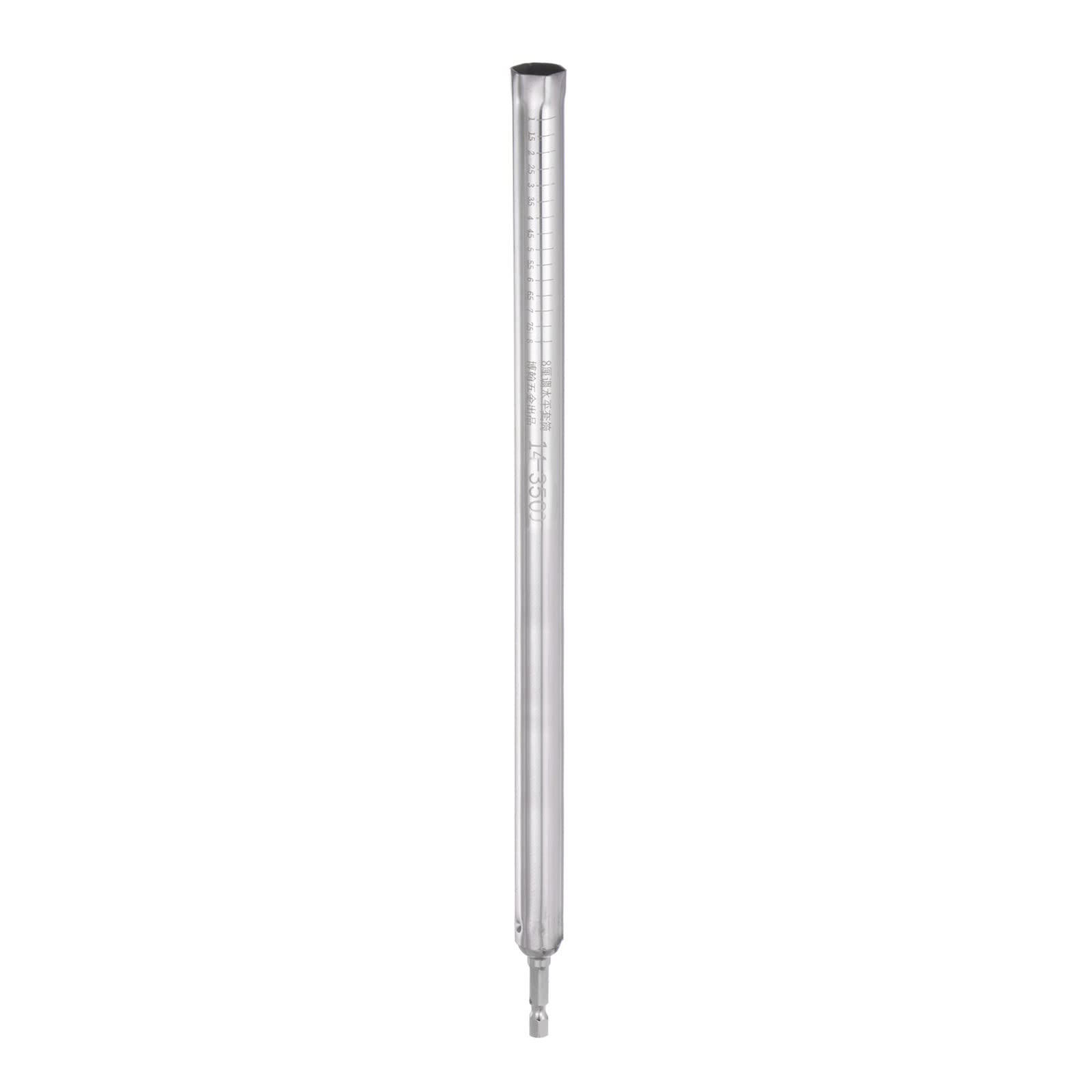 sourcing map Hollow Socket, 14mm x 350mm Deep Well Power Nut Driver 1/4" Quick-Change Hex Shank for Used with Impact Drivers