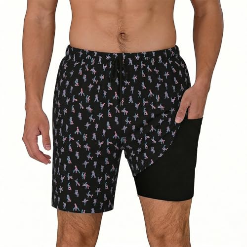 Bañador con Bolsillos con Cremallera, Pantalones Cortos Ligeros para Surfear en la Playa con Comodidad. para Deportes acuáticos