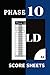 Phase 10 Score Sheet: Perfect Scoresheet Record Book | Phase 10 Score Pad | Phase Ten Dice Game | Phase Ten Card Game |