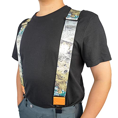 Image of MELOTOUGH Men's Suspender 2 inch Wide Partial Elastic Strap for Jeans Pants