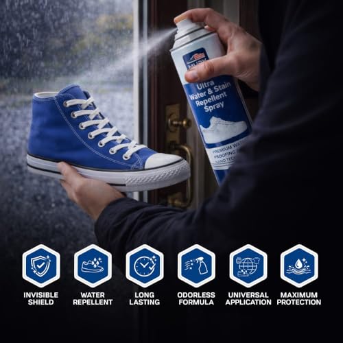 MUDY Shoe Protector Spray, Suede Protector Spray, Aerosol Water Repellent, Rain and Stain Waterproof Nano Protection for Sneaker, Leather, Nubuck, Suede, Canvas, Textiles, Bags 10.15FlOz - Thumbnail 7
