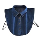 Generico Inserciones para cuello para mujer, accesorio para cuello elegante vintage | Falso medio collar para camisas de mujer, para vestido de noche, boda, fiesta, ceremonia y blusa de novia