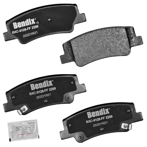 Image of Bendix Priority1 CFC2299 Ceramic Rear Brake Pads for Hyundai Sonata 2024-2020, Tucson 2024-2022, Kia K5 2023-2021