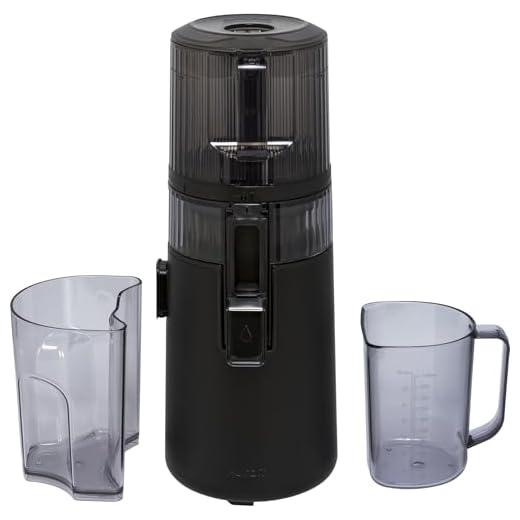 Hurom | Estrattore H-70 - Succhi Più Sani, Gustosi e Senza Sprechi, Estrattore di Succo Premium, Pulizia Facile e Veloce, Alta Resa di Succo, Tecnologia di Spremitura Lenta - Charcoal