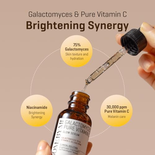 Image of SOME BY MI Galactomyces Pure Vitamin C Glow Serum - 1.01Oz, 30ml - Korean Vitamin C Face Serum for Glow Glass Skin - Dark Spot Correcting Ampule with Brightening and Elasticity Care - Korean Skin Care
