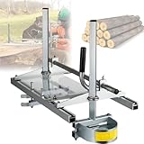 Kettensägenmühle zum Holzschneiden, verstellbare Dicke, robustes Gusseisen-Sägewerkwerkzeug für effizientes Plankieren und Fräsen