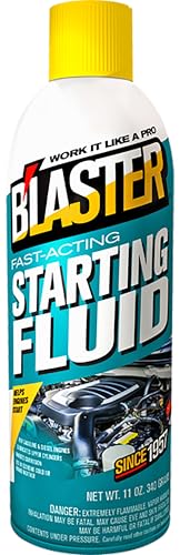 B'laster Starting Fluid, a Fast-Acting Gasoline and Diesel Starting Fluid, 11 Ounces, Pack of 12