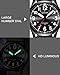 Imagen de CIVO Reloj para Hombre Grande Numeri: Analógico Correa Militar de Nylon Resistente al Agua