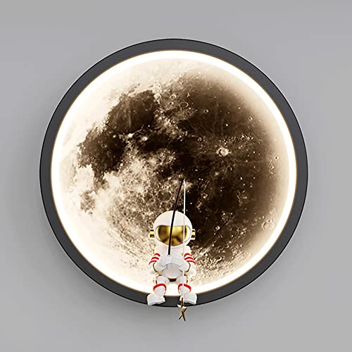 Luces de pared LED regulables tipo planeta con astronauta creativo 8