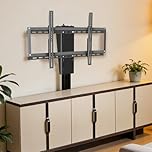 Electric tv lift, Automatic lifting motorised tv bracket, tv lift mechanism for most 32-70 inch Flat and Curved TVs,max 600x400mm up to 60kg, Can be hidden inside the cabinet (lifting-73cm)