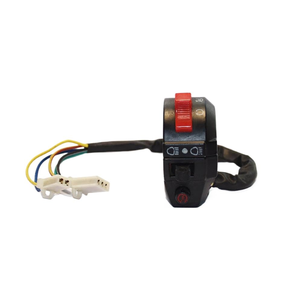 Left Hand Handlebar Starter Switch 5 Wire Compatible with 50cc ATV Models Like Kazuma Meerkat Wombat
