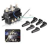 12V 500A Winch Solenoid Relay for ATV UTV 4X4 Truck Boat Winch Contactor Rocker Switch Thumb 6000lbs-12000lbs