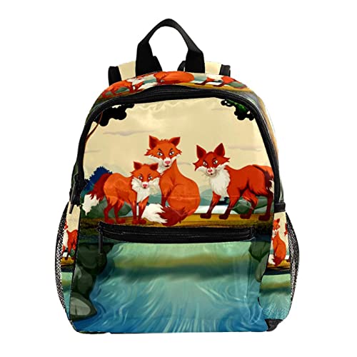 Sac à dos enfants renards idéal pour l'école et les sorties