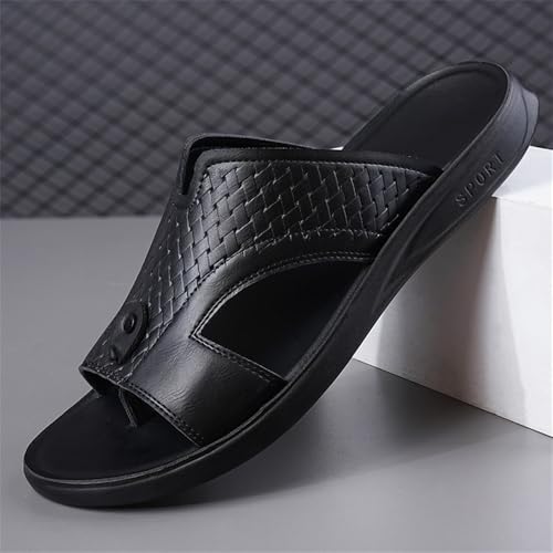 Mens Beach Flip Flop Non-slip and Wear-resistant Slide Sandal Indoor Outdoor Casual Thong Slip on Athletic Sandals2