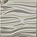 Ekena Millwork 19 5/8"W x 19 5/8"H Serina EnduraWall Decorative 3D Wall Panel, Bright Chrome (Covers 2.67 Sq. Ft.