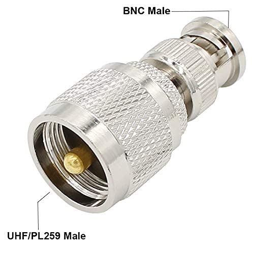 Adaptador exgoofit PL259 a BNC Coaxial 4 piezas miniatura 3