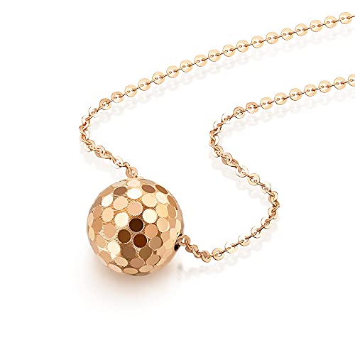 Image of CHOW SANG SANG Delicate Gold 18K Rose Gold MINTY Collection Bead Necklace for Women 92530N | 18.5 Inches, (47 CM)