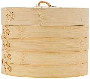 Davis & Waddell D4350 Asia One 2 Tier Bamboo Steamer, Natural