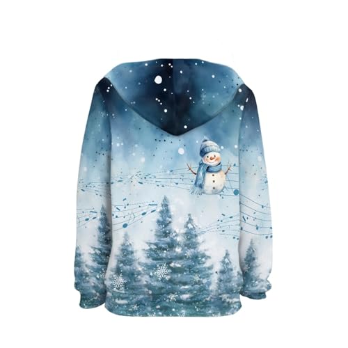 JooMeryer Kids Ugly Christmas Hoodie Boy Girl 3D Xmas Print Long Sleeve Hooded Sweatshirts2