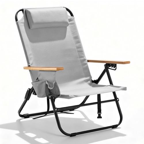 Canpsky Portable Camping Chair 5-Position Recliner Beach