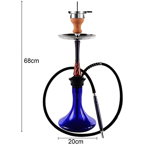 DERATON Shisha-Set komplett mit Keramik-Zigarettenstick, Silikon-Einzelschlauch und Edelstahl-Aschenbecher, Shisha… – Bild 4