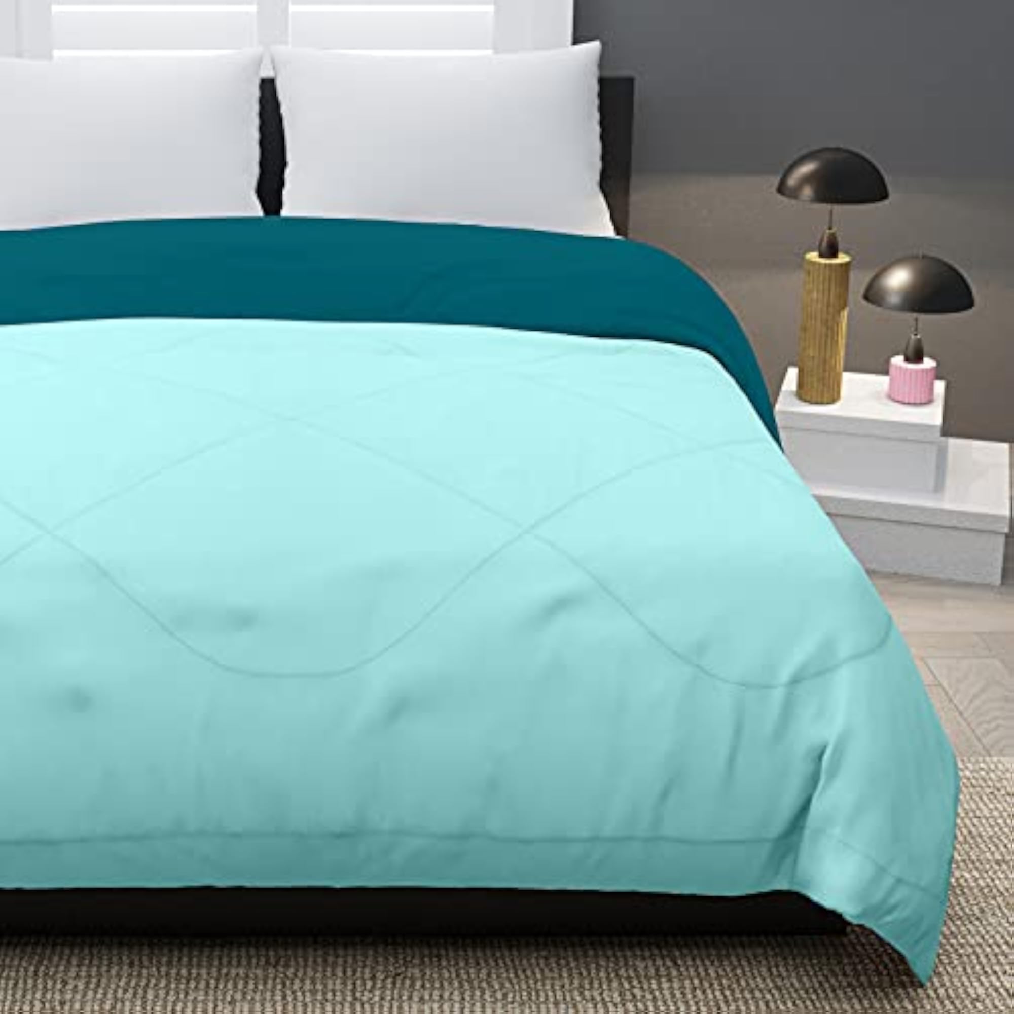 Microfibre Reversible Double Bed King Size Comforter for All Weather