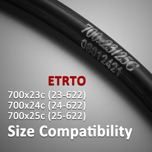 Image of 4-Pack Road Bike Tubes 700 x 23c /25c 28c /32c 35c /43c - Butyl Rubber 700c Bike Tube Replacement - Presta /Schrader - 48mm / 60mm