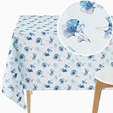 Cette nappe est tout simplement parfaite pour recevoir en toute simplicité! Nourriture ou boisson renversées ? Il vous suffit de l’essuyer avec un chiffon humide en quelques secondes, et le tour est joué. Facile à nettoyer - imperméable, essuyable et résistante.
