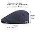 Quanhaigou Men's Cotton Flat Ivy Gatsby Newsboy Driving Hat Adjustable Irish Cabbie Ivy Driving Hunting Cap (Cotton Navy Blue)