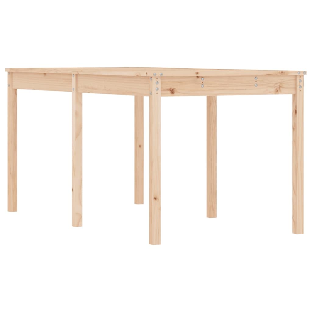Stół ogrodowy 159,5 x 82,5 x 76 cm lite drewno sosnowe | Wytrzymały blat stołu, stabilna rama drewniana, na taras i balkon, z instrukcją montażu