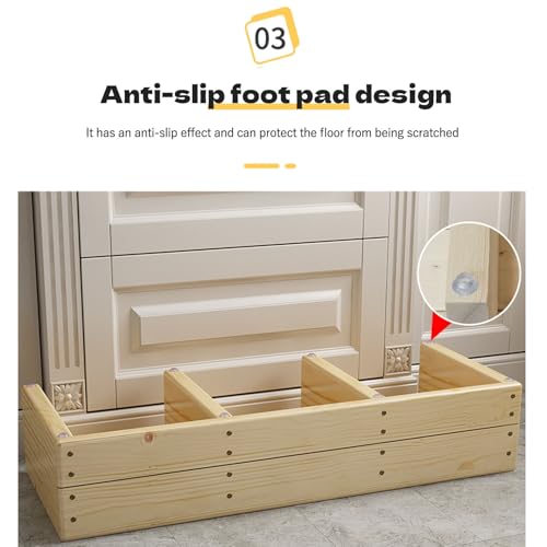 Marchepied bas en bois extérieur et intérieur avec patins de sécurité - 7